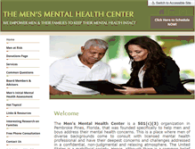 Tablet Screenshot of mensmentalhealthcenter.com